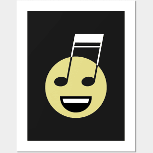 Musical smiley Posters and Art